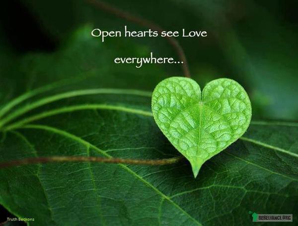 Otwarte serca widzą miłość we wszystkim –  