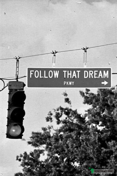 Follow that dream –  