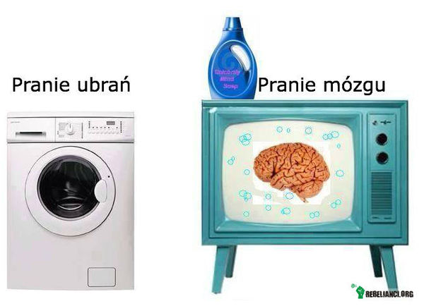 W każdym domu są dwie maszyny do prania. –  