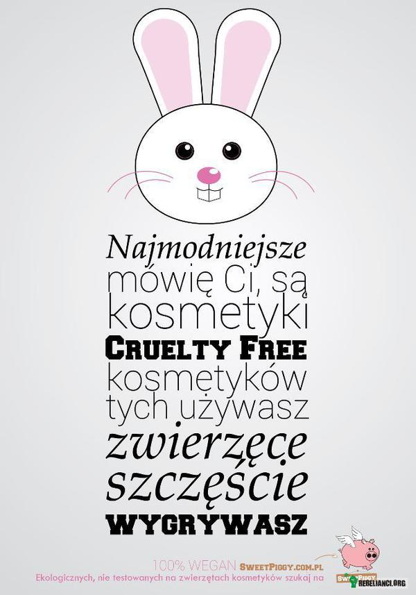 Najmodniejsze kosmetyki - cruelty free! –  