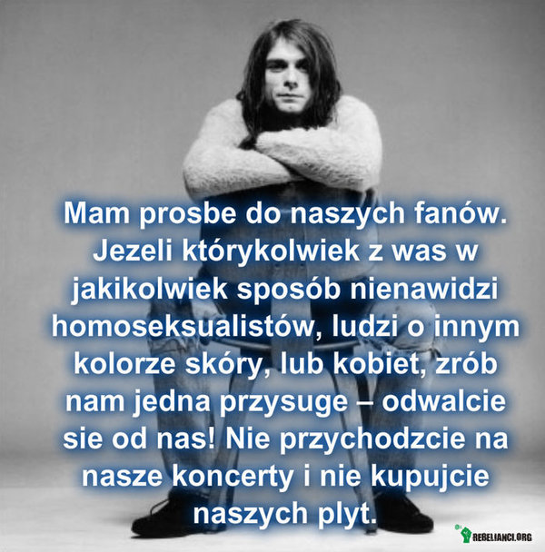 Kurt Cobain o homofobach –  