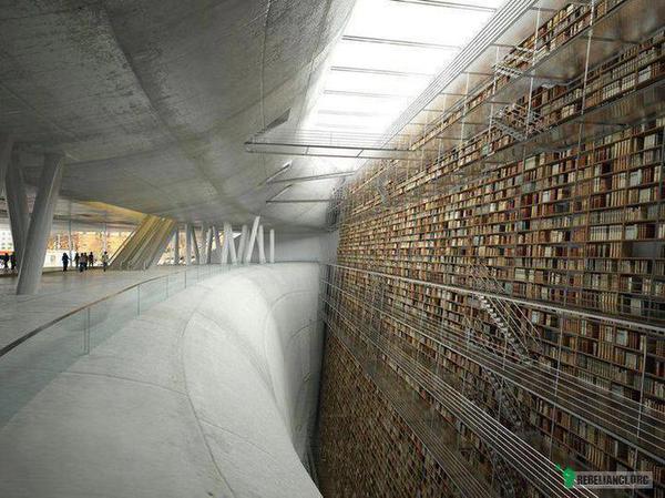 Kopalnia wiedzy. Biblioteka publiczna w Sztokholmie. –  