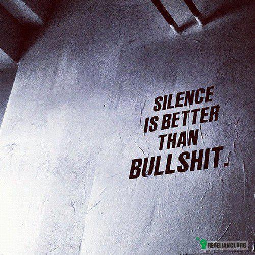Cisza jest lepsza... –  