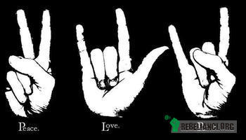 Peace, love, rock –  