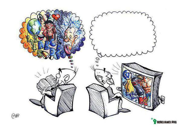 Książka vs telewizor –  