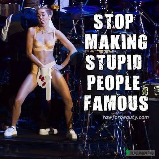 STOP MAKING STUPID PEOPLE FAMOUS –  
