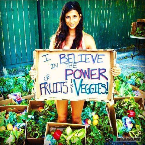 Wierzę w moc warzyw i owoców. –  