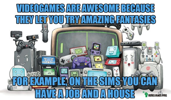 W Simsach możesz mieć pracę i dom. –  