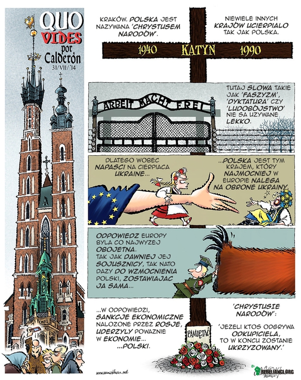 Komiks z Meksyku opisujący sytuację Polski –  