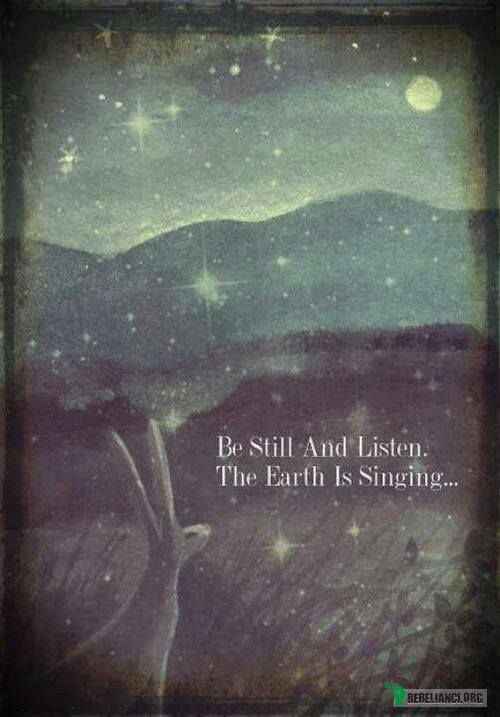 Earth is singing –  